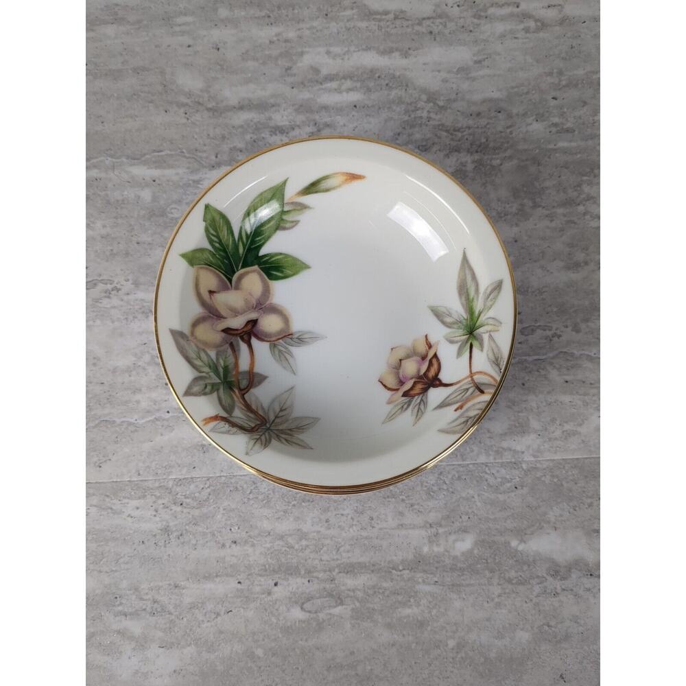 Meito China Porcelain Japan Woodrose‎ 5.25" Fruit Bowl Dessert Bowl